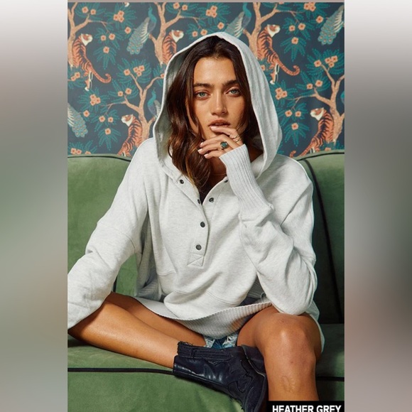 Bucketlist Washed French Terry Oversized Hoodie - Picture 10 of 12